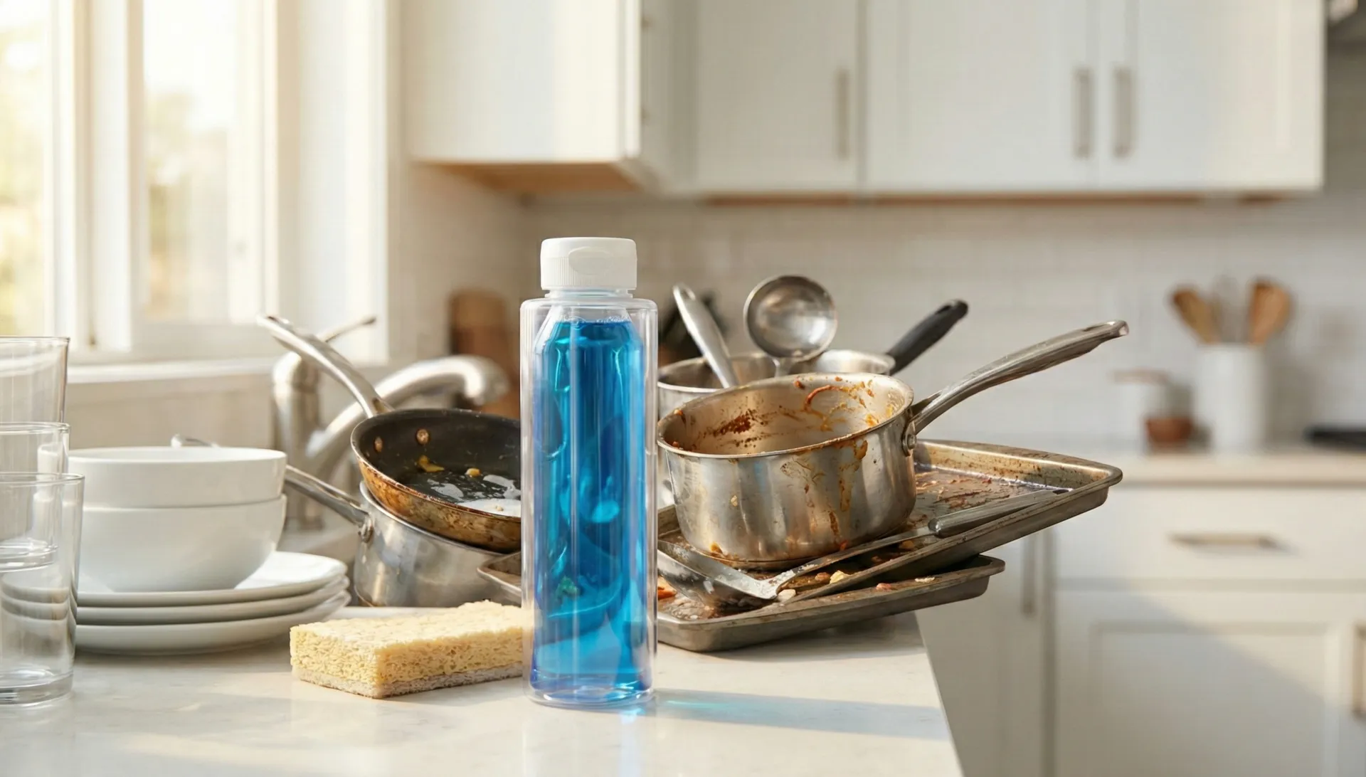 Anti Gravity Bottle technology applied to cleaning & laundry
